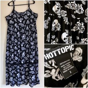Hot Topic Floral skull maxi dress plus size 2X